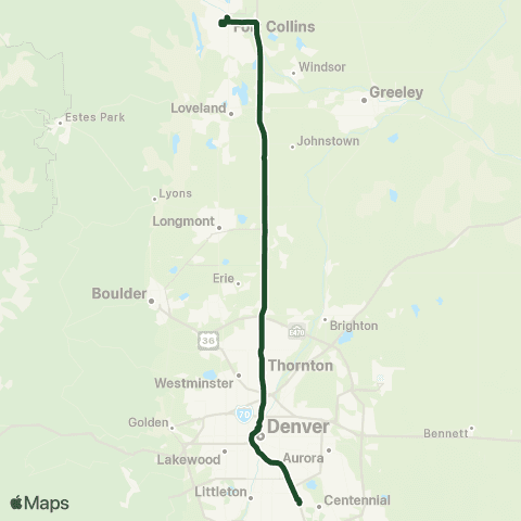 Bustang CSU Rams map