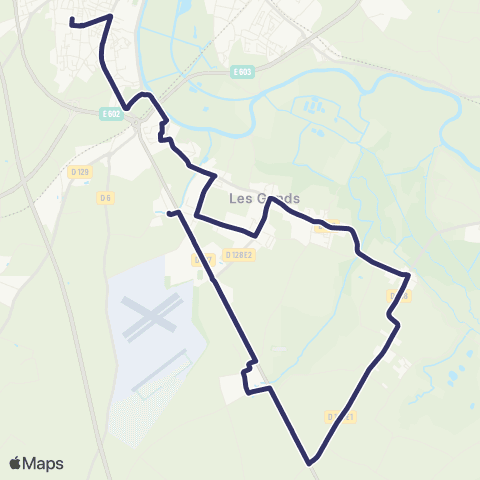 BUSS Thenac, les Gonds, Saintes >< Collège Quinet map