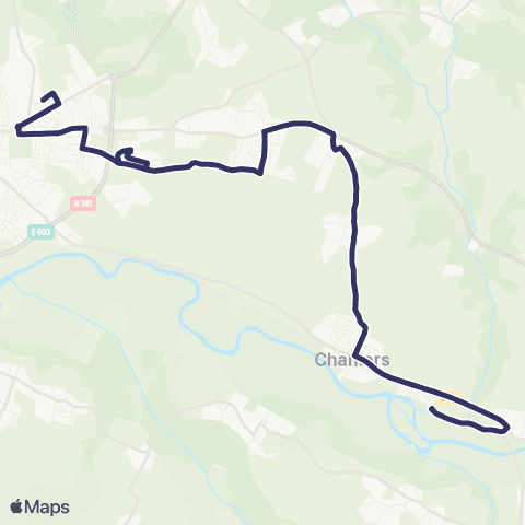 BUSS Chaniers, Saintes >< Agrippa d'Aubigne map