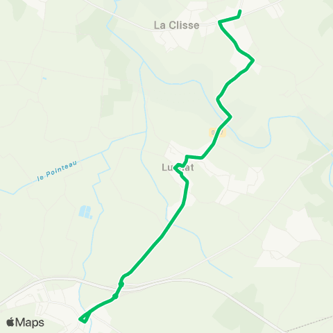 BUSS La Clisse >< Luchat >< Pisany map