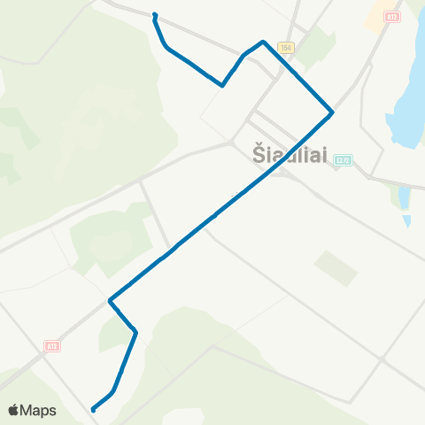 Busturas Kuršėnkelio Žiedo St. – Gegužių Žiedo St. map