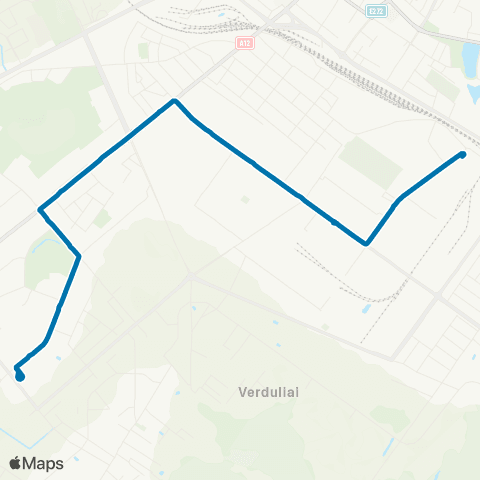 Busturas Gegužių Žiedo St. – Muitinės St. map