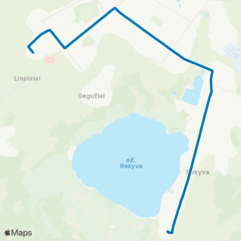 Busturas Gytarių Žiedo St. – "Šiaulių Malūno" St. map