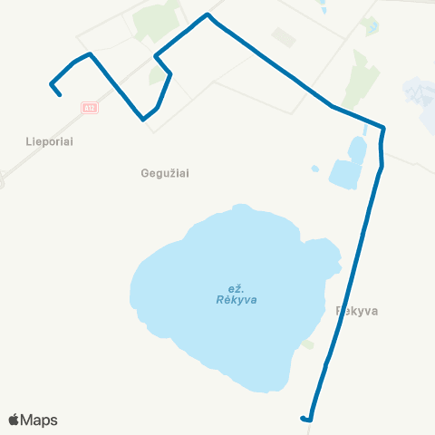 Busturas Gytarių Žiedo St. – "Šiaulių Malūno" St. map