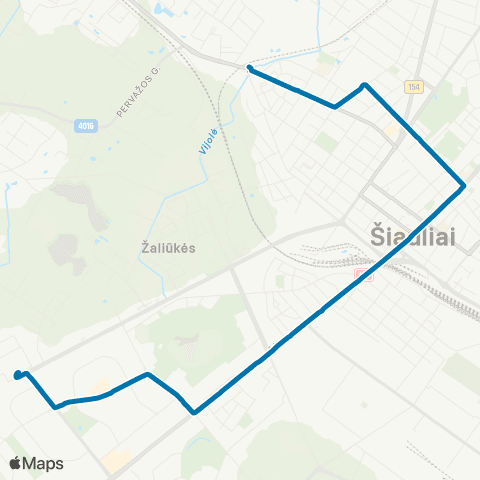 Busturas Kuršėnkelio Žiedo St. – Dainų Žiedo St. map