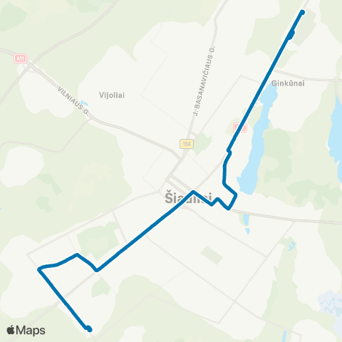 Busturas Gegužių Žiedo St. - Ginkūnų Kapinių Žiedo St. map