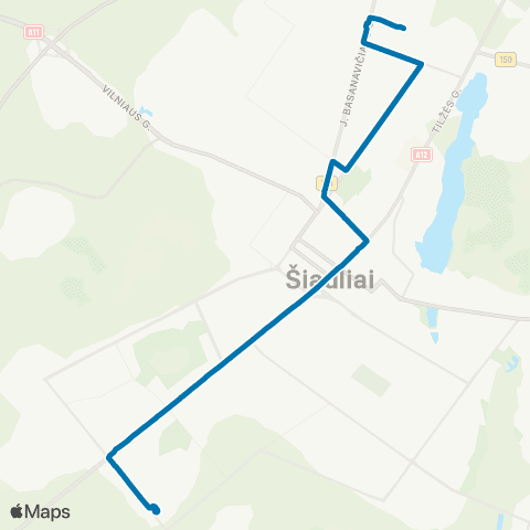 Busturas Savanorių Žiedo St. – Gegužių Žiedo St. map
