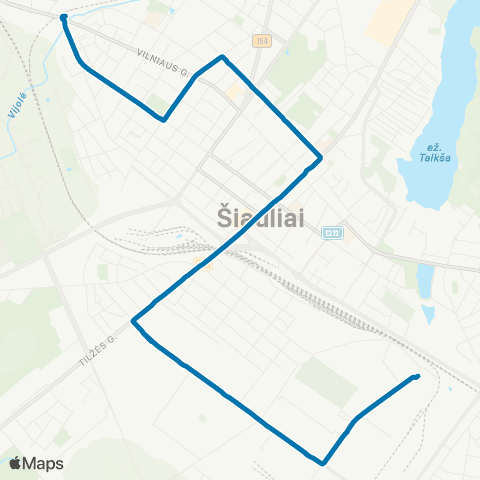 Busturas Kuršėnkelio Žiedo St. – Muitinės St. map
