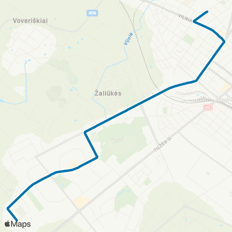Busturas Gytarių Žiedo St. – Ligoninės St. map