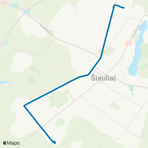 Busturas Savanorių Žiedo St. – Gegužių Žiedo St. map