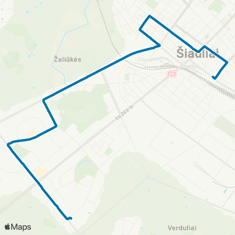 Busturas Gegužių Žiedo St. - Geležinkelio Stoties St. map