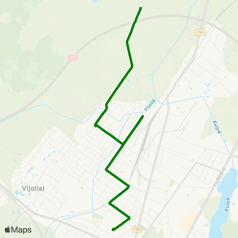 Busturas Ligoninės St. - Vinkšnėnai map