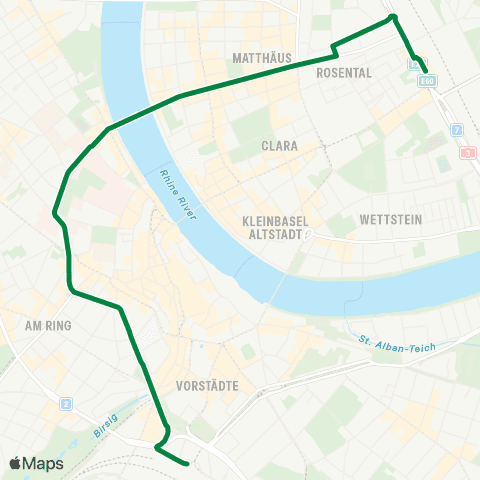 BVB - Basler Verkehrs-Betriebe Basel, Bahnhof SBB - Basel, Badischer Bahnhof map