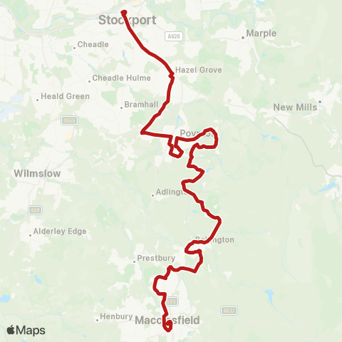 Belle Vue Coaches Stockport Interchange - Bus Station map