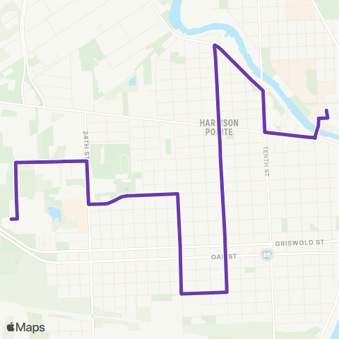 Blue Water Area Transit Route 3 map