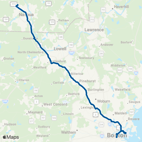 Boston Express Route 3 - Boston Logan Airport map