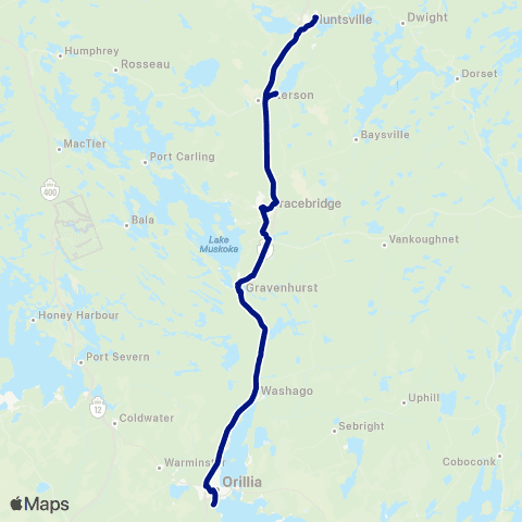 Corridor 11 Bus Corridor 11 map