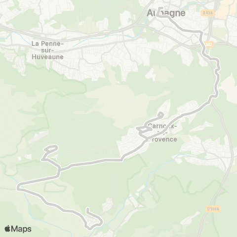 leCar Carnoux en Provence - Cassis map