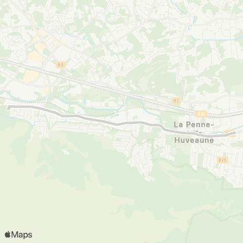 leCar La Penne sur Huveaune - Château Forbin map