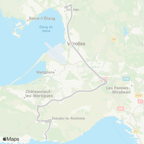 leCar Desserte École Primaire Ensuès map