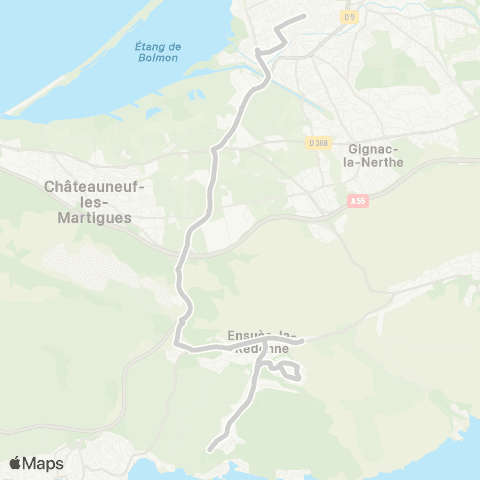 leCar Ensuès - LYC Marignane map