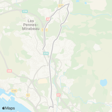 leCar Septèmes - CLG et LYC map