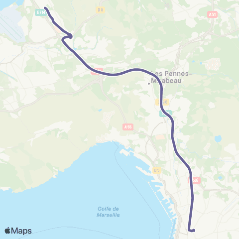 leCar Vitrolles - Marseille map