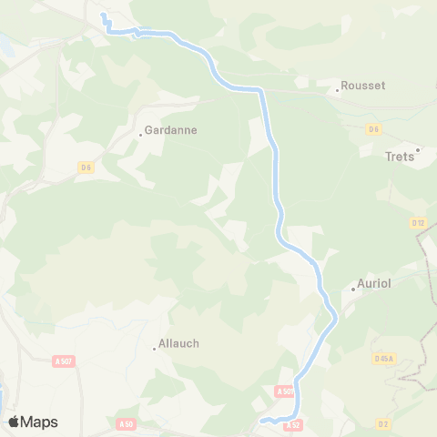 leCar Aubagne - Aix map