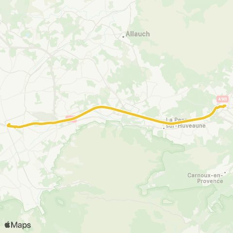 leCar Aubagne - Marseille map