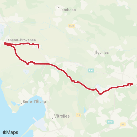 leCar Lancon - Aix map