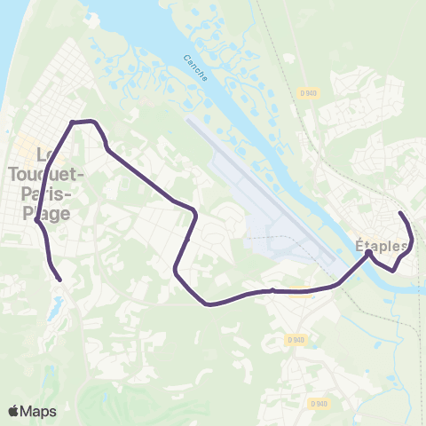 CA2BM NAVETTE GARE ETAPLES LE TOUQUET map