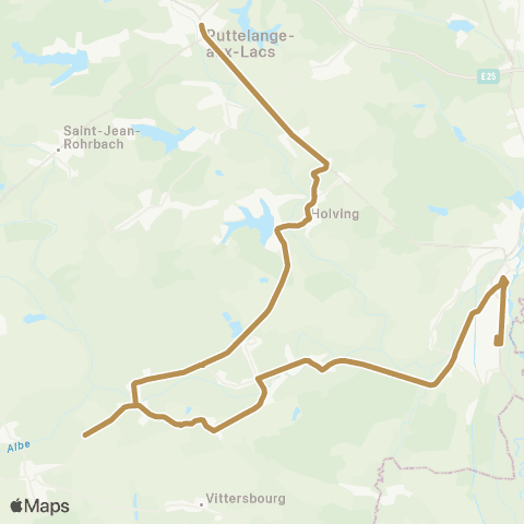 CABUS Puttelange-aux-Lacs / Sarralbe map