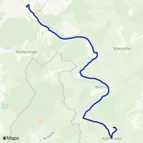 CABUS TAD Vallée de la Sarre / Sarreguemines map