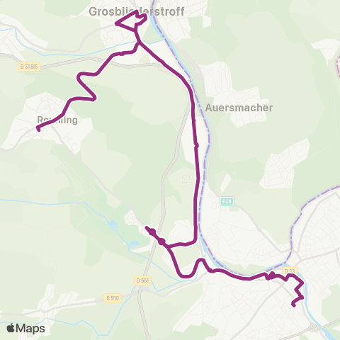 CABUS Rouhling / Grosbli / Sarreguemines map