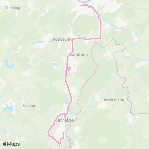 CABUS Sarralbe / Sarreguemines map