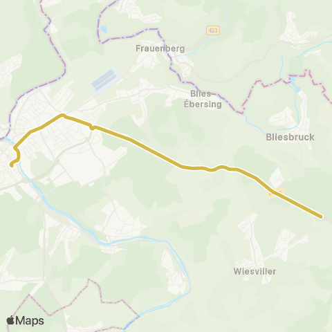 CABUS Woelfling / Sarreguemines map