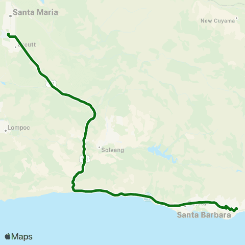 Clean Air Express Maria / Buellton - Santa Barbara map