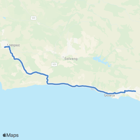 Clean Air Express - Goleta map