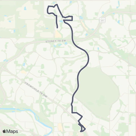 Calgary Transit Nolan Hill map