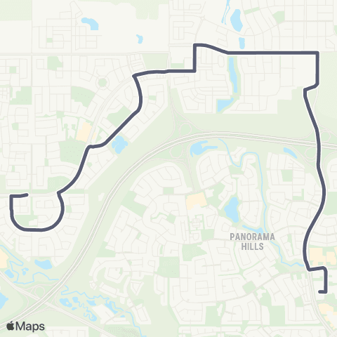 Calgary Transit Evanston map