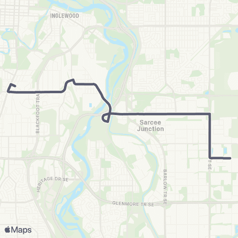 Calgary Transit Starfield Industrial map