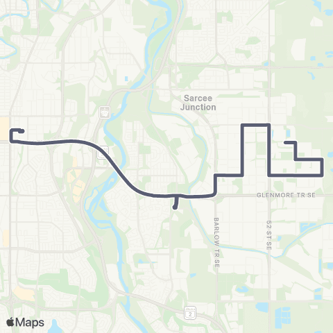 Calgary Transit Great Plains Industrial map