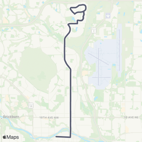 Calgary Transit Coventry Hills Express map