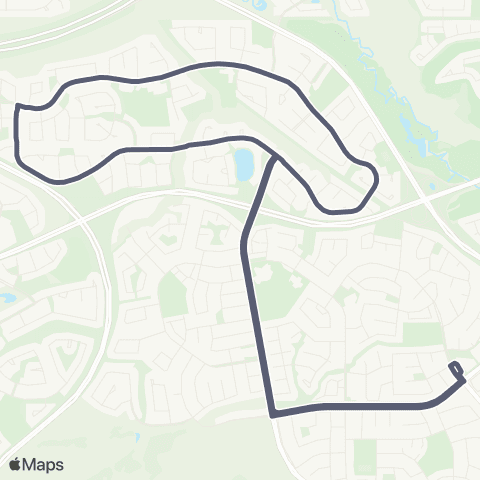 Calgary Transit Hidden Valley map