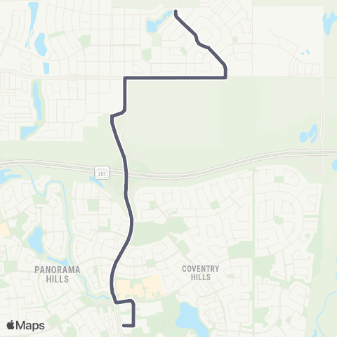 Calgary Transit Livingston map