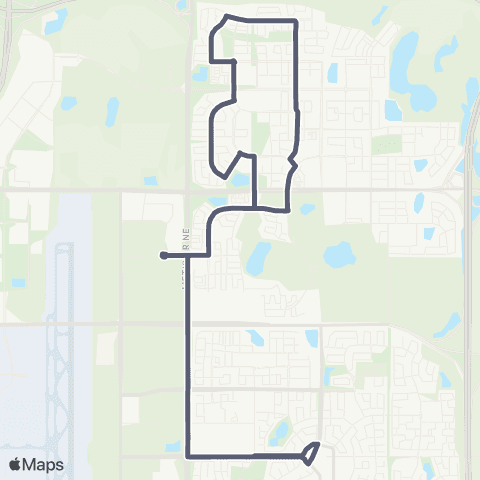 Calgary Transit West Skyview Ranch / Redstone map