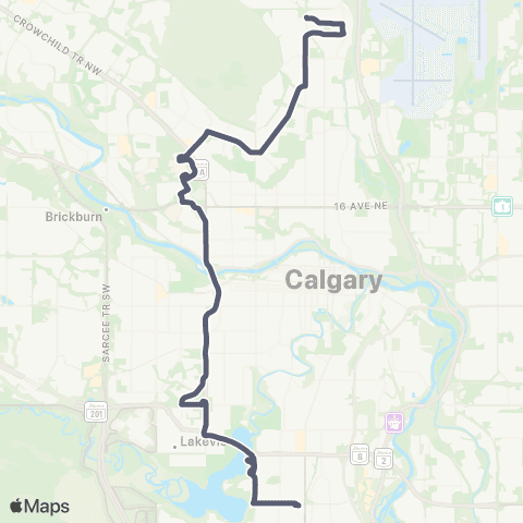 Calgary Transit Heritage Station / Northmount Dr N map