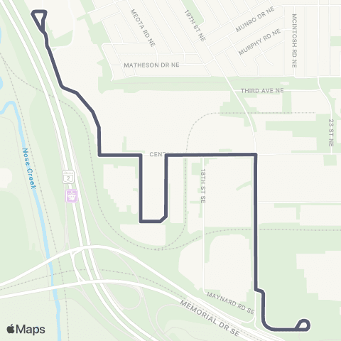 Calgary Transit Willowglen map