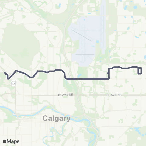 Calgary Transit Brentwood Station / Temple map