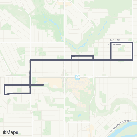 Calgary Transit North Hill map